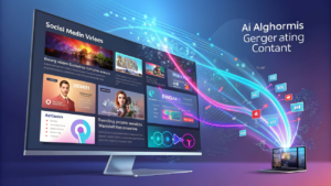 AI-driven content creation revolutionizing media trends 2025.