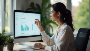 SEO expert showing how to build a digital marketing strategy with optimization tools.