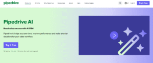 AI tools for startups Pipedrive AI CRM dashboard