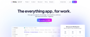 ClickUp AI workflow automation managing project tasks.