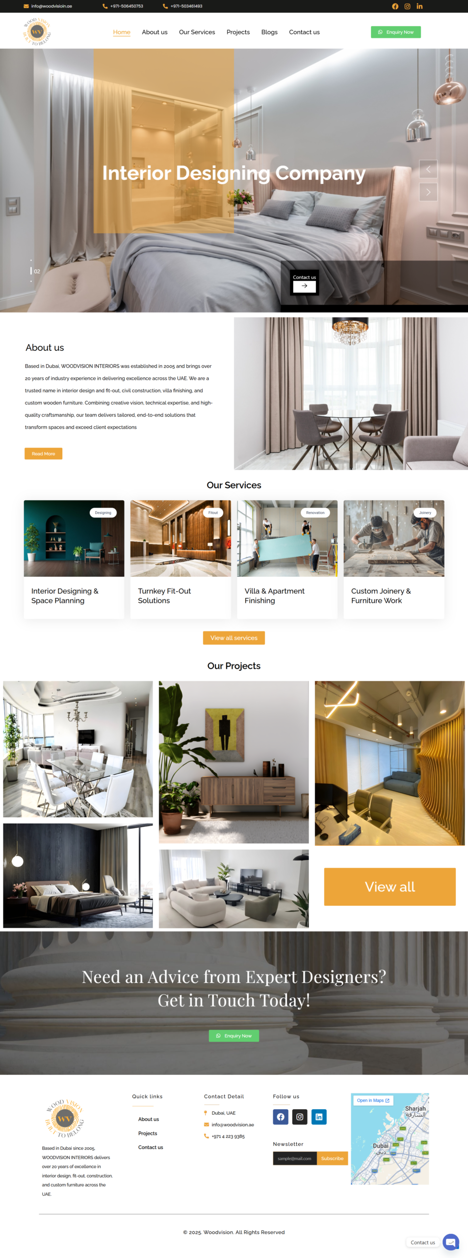 Woodvision website