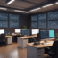 “Futuristic illustration of a startup workspace using top AI tools like Jasper AI, Zapier, Pipedrive AI, Tidio, and DeepSeek AI for business automation.”